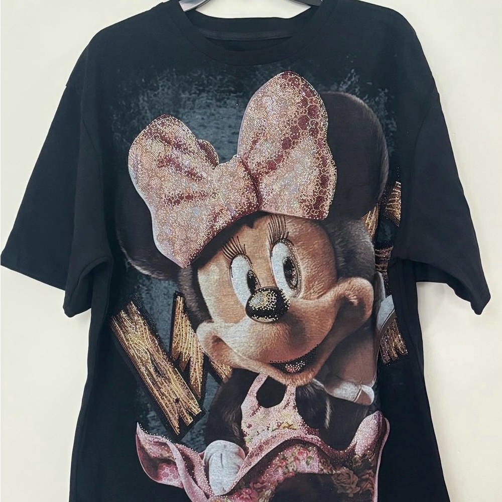 Minnie Mouse Black rhinestone NWT